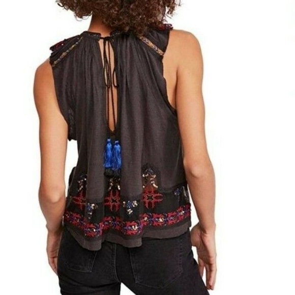 Free People MOROCCO Embellished Top - Picture 12 of 13
